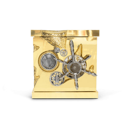 Luxury Gold Safe, High-Security Portable Jewelry Cabinet