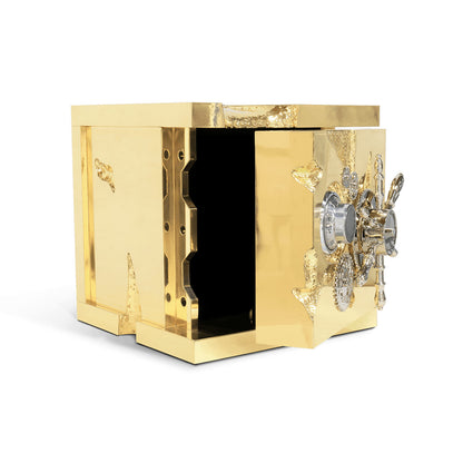 Luxury Gold Safe, High-Security Portable Jewelry Cabinet