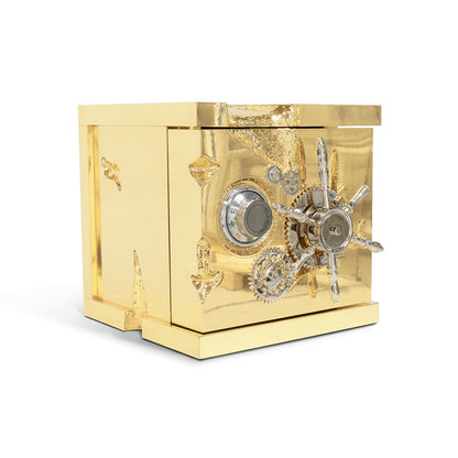 Luxury Gold Safe, High-Security Portable Jewelry Cabinet