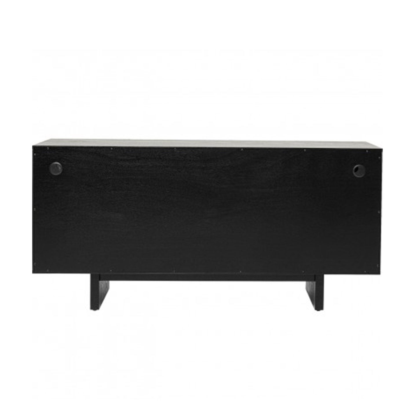 Textured Hammered Silver Metal Sideboard 4 Door Modern Luxury Buffet Cabinet