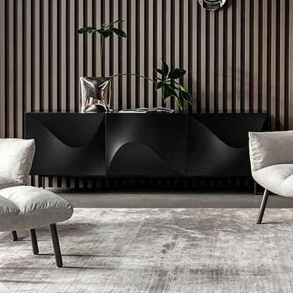 Wavy Front Sideboard | Modern Sculptural Storage Cabinet