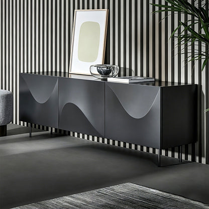 Wavy Front Sideboard | Modern Sculptural Storage Cabinet