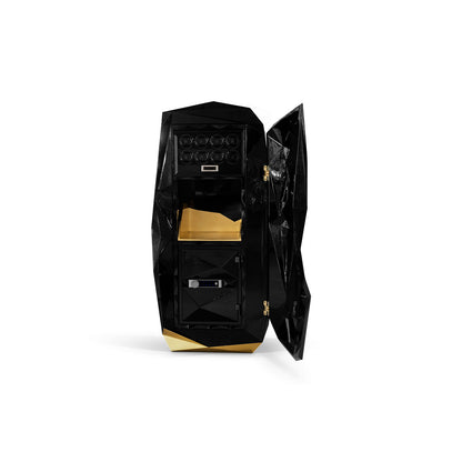Black diamond luxury safe high-security jewelry cabinet