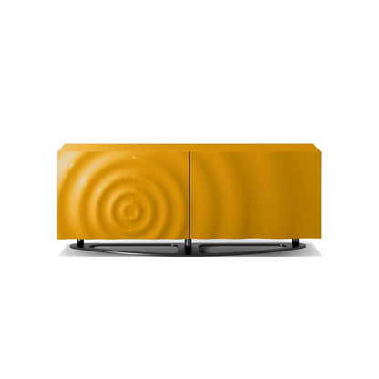 Modern Water Ripple Wine Cabinet, Luxury Sideboard