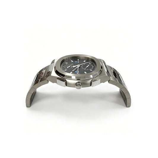 Oversized Luxury Wristwatch Shape Floor Decor Clock Brushed Stainless Steel Grand Sculpture Clock