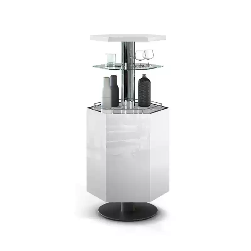 Hexagonal Electric Lift Bar Cabinet
