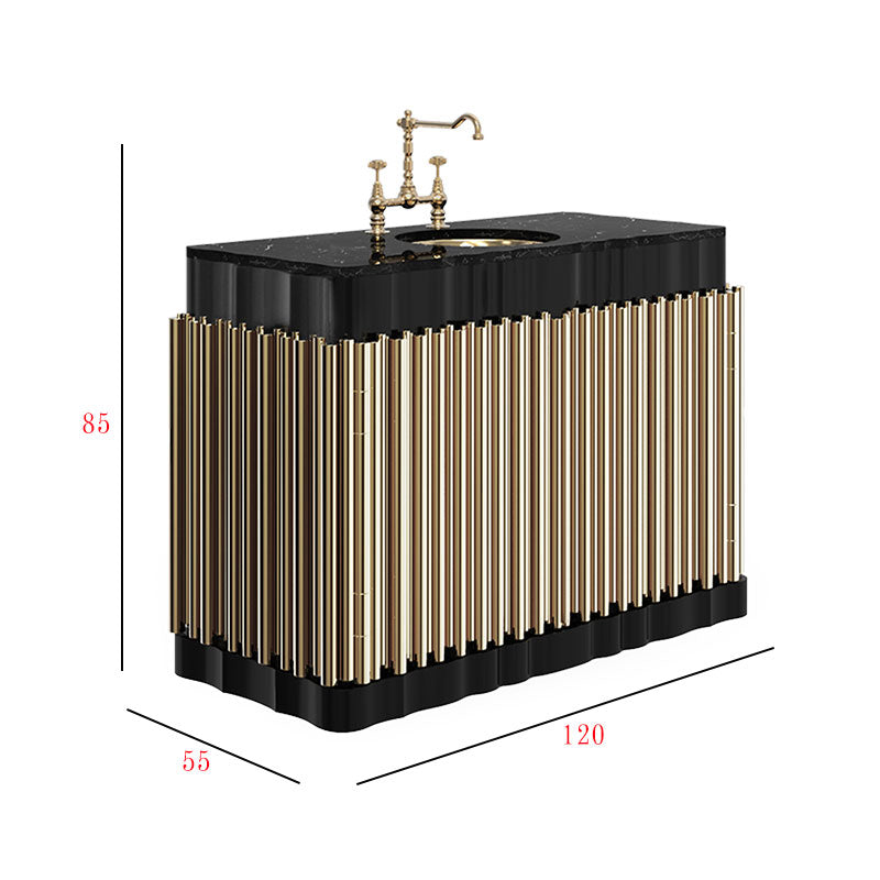 Bestselling Luxury Bathroom Electroplated Stainless Steel Single  Washbasin