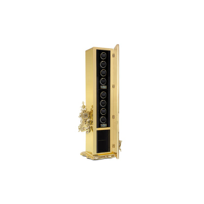Luxury Gold Watch Winder Safe Cabinet with Auto Rotation