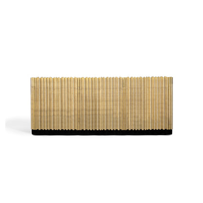 Gold-plated entryway cabinet, luxurious modern sideboard