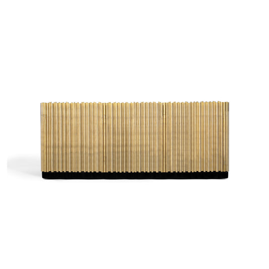 Gold-plated entryway cabinet, luxurious modern sideboard
