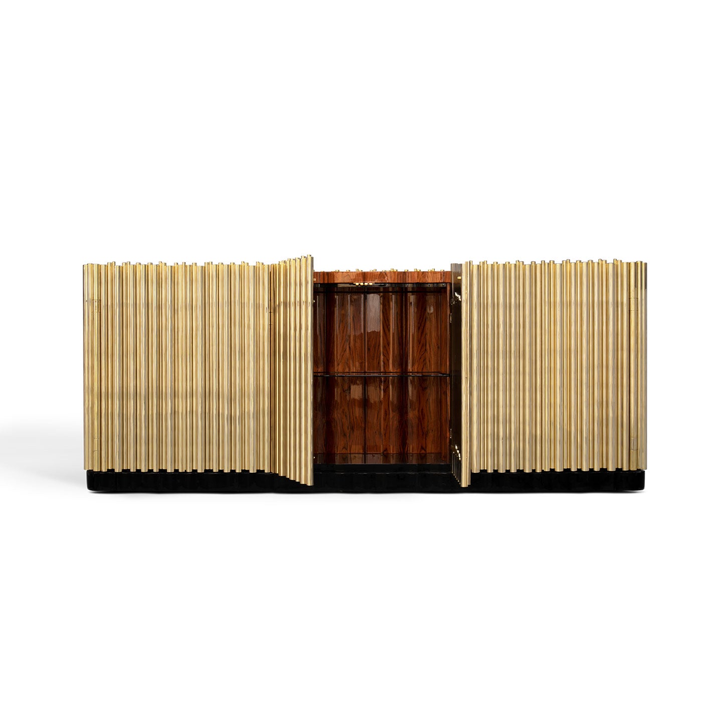 Gold-plated entryway cabinet, luxurious modern sideboard
