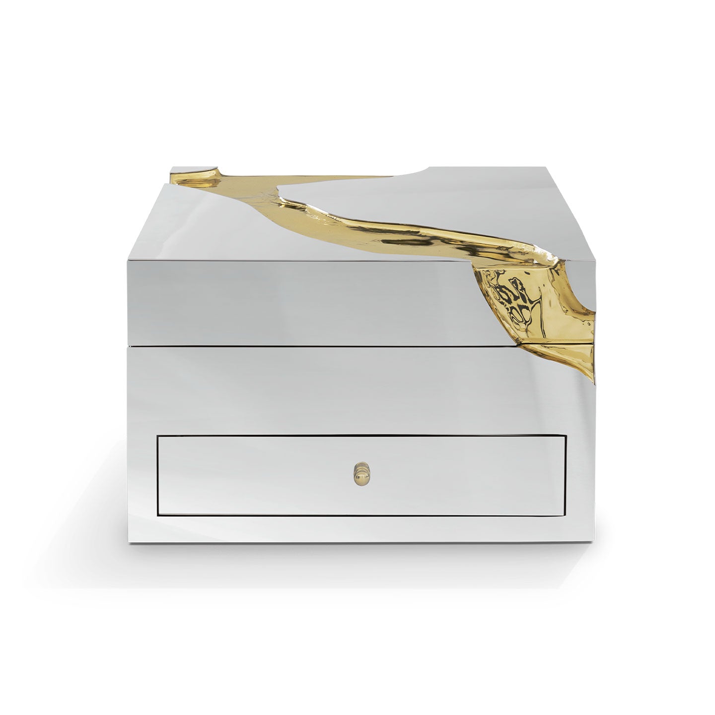 Silver & Gold Luxury Watch Box, Premium Jewelry Storage Case