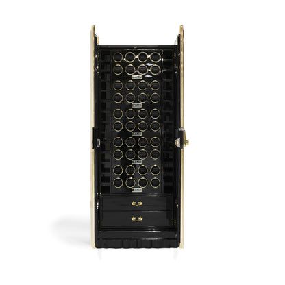 Luxury Gold Watch Winder Safe Cabinet with Auto Rotation