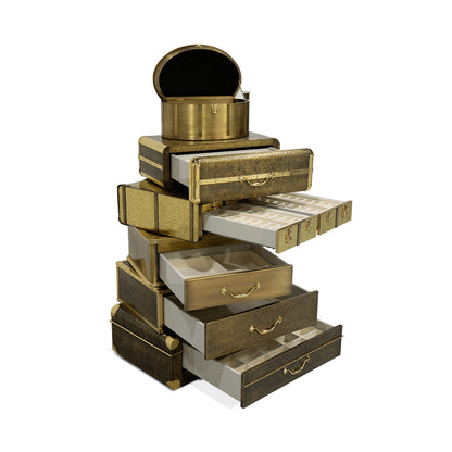 Luxury Stacked Drawer Jewelry Safe Cabinet with Bespoke Storage
