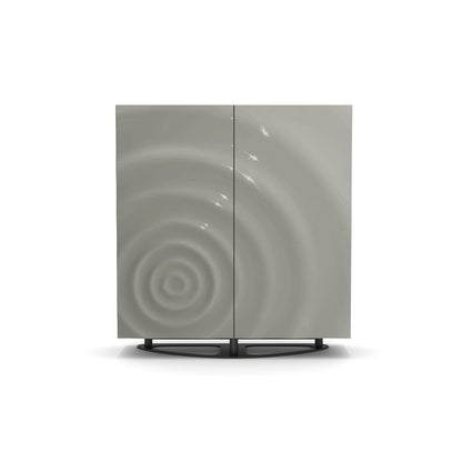 Modern water ripple glossy wine cabinet, suitable for living rooms and kitchens