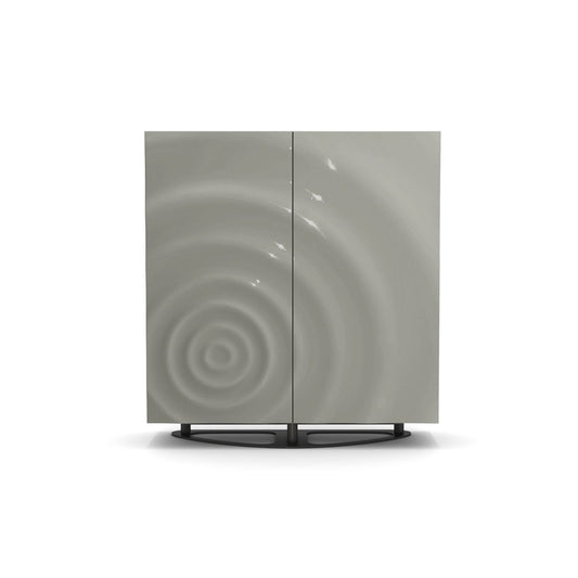 Modern water ripple glossy wine cabinet, suitable for living rooms and kitchens